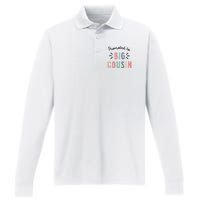 Promoted To Big Cousin Performance Long Sleeve Polo