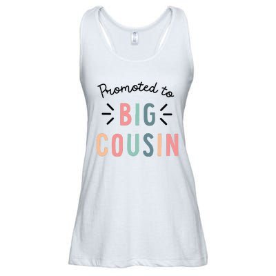 Promoted To Big Cousin Ladies Essential Flowy Tank