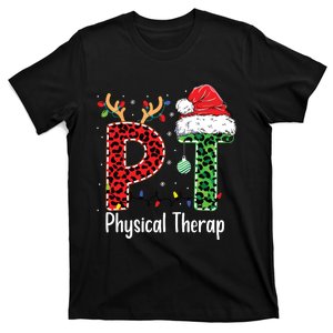 Physical Therapy Christmas Santa Hat Pt Therapist Xmas T-Shirt