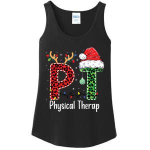 Physical Therapy Christmas Santa Hat Pt Therapist Xmas Ladies Essential Tank