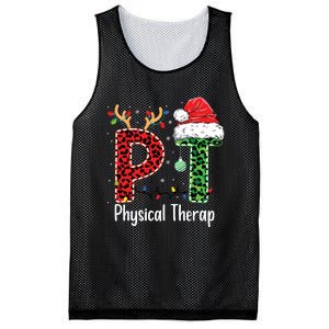 Physical Therapy Christmas Santa Hat Pt Therapist Xmas Mesh Reversible Basketball Jersey Tank