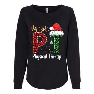 Physical Therapy Christmas Santa Hat Pt Therapist Xmas Womens California Wash Sweatshirt