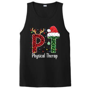 Physical Therapy Christmas Santa Hat Pt Therapist Xmas PosiCharge Competitor Tank