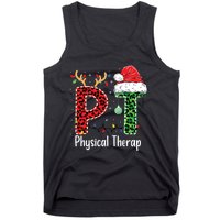 Physical Therapy Christmas Santa Hat Pt Therapist Xmas Tank Top