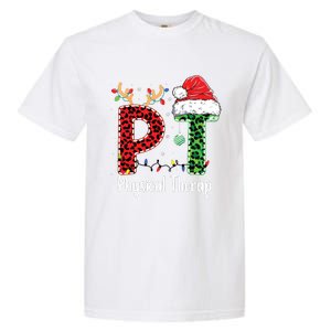 Physical Therapy Christmas Santa Hat Pt Therapist Xmas Garment-Dyed Heavyweight T-Shirt