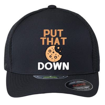 Put That Cookie Down! Jingle All The Way Arnold Schwarzenegger Flexfit Unipanel Trucker Cap