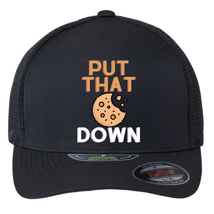 Put That Cookie Down! Jingle All The Way Arnold Schwarzenegger Flexfit Unipanel Trucker Cap