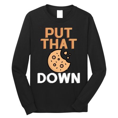 Put That Cookie Down! Jingle All The Way Arnold Schwarzenegger Long Sleeve Shirt