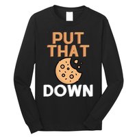 Put That Cookie Down! Jingle All The Way Arnold Schwarzenegger Long Sleeve Shirt