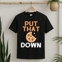 Put That Cookie Down! Jingle All The Way Arnold Schwarzenegger T-Shirt