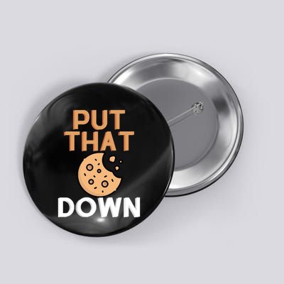 Put That Cookie Down! Jingle All The Way Arnold Schwarzenegger Button