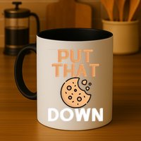 Put That Cookie Down! Jingle All The Way Arnold Schwarzenegger Mug