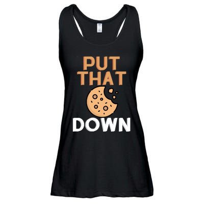 Put That Cookie Down! Jingle All The Way Arnold Schwarzenegger Ladies Essential Flowy Tank