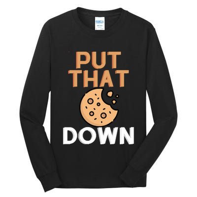 Put That Cookie Down! Jingle All The Way Arnold Schwarzenegger Tall Long Sleeve T-Shirt