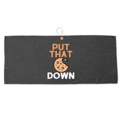 Put That Cookie Down! Jingle All The Way Arnold Schwarzenegger Large Microfiber Waffle Golf Towel