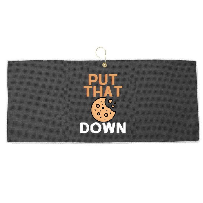 Put That Cookie Down! Jingle All The Way Arnold Schwarzenegger Large Microfiber Waffle Golf Towel
