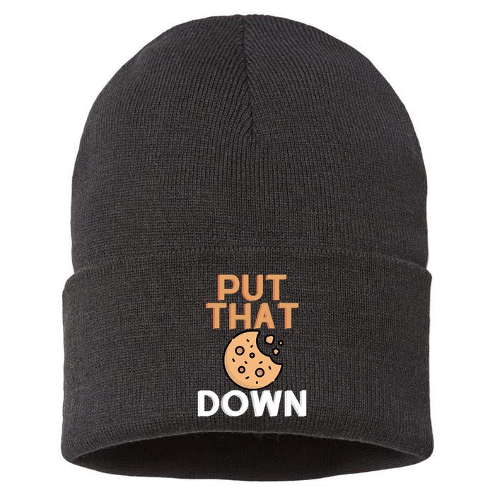 Put That Cookie Down! Jingle All The Way Arnold Schwarzenegger Sustainable Knit Beanie