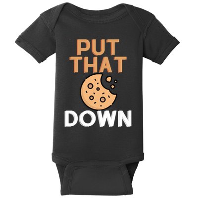 Put That Cookie Down! Jingle All The Way Arnold Schwarzenegger Baby Bodysuit