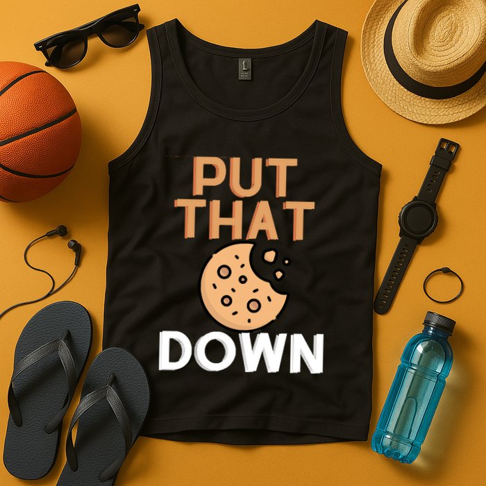 Put That Cookie Down! Jingle All The Way Arnold Schwarzenegger Tank Top