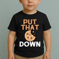 Put That Cookie Down! Jingle All The Way Arnold Schwarzenegger Toddler T-Shirt