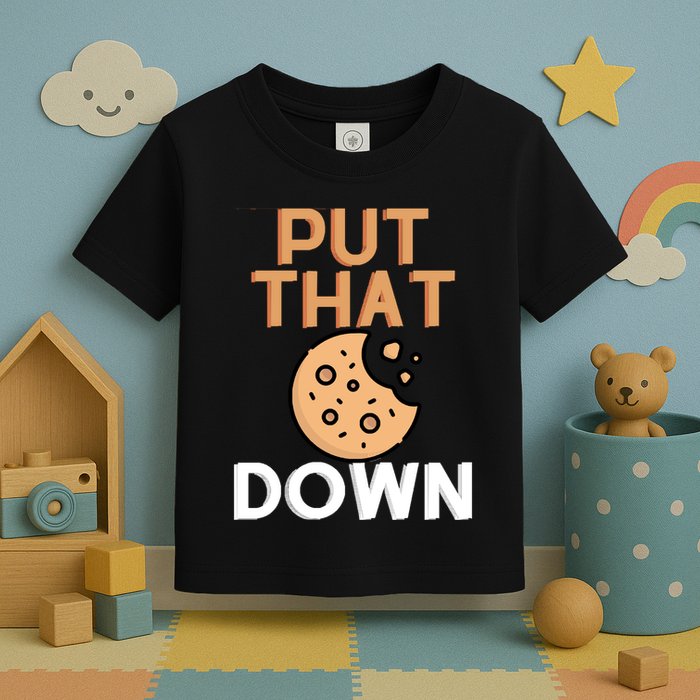 Put That Cookie Down! Jingle All The Way Arnold Schwarzenegger Toddler T-Shirt