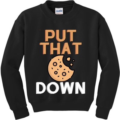 Put That Cookie Down! Jingle All The Way Arnold Schwarzenegger Kids Sweatshirt