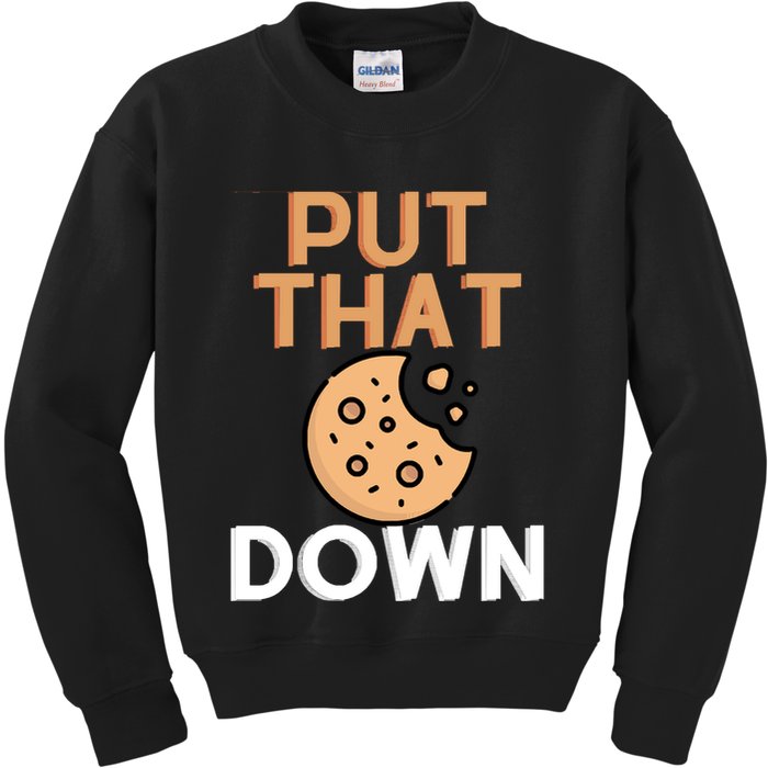Put That Cookie Down! Jingle All The Way Arnold Schwarzenegger Kids Sweatshirt