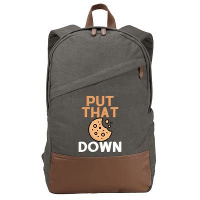 Put That Cookie Down! Jingle All The Way Arnold Schwarzenegger Cotton Canvas Backpack