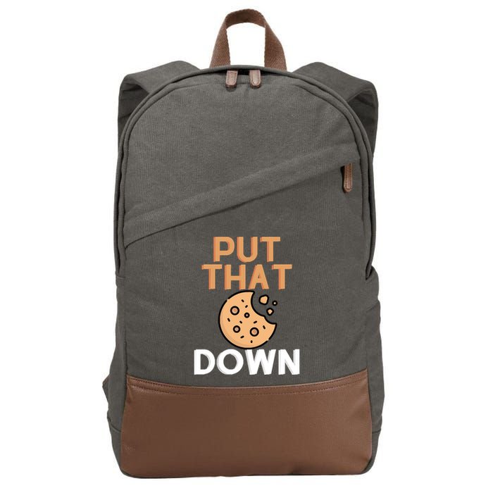 Put That Cookie Down! Jingle All The Way Arnold Schwarzenegger Cotton Canvas Backpack