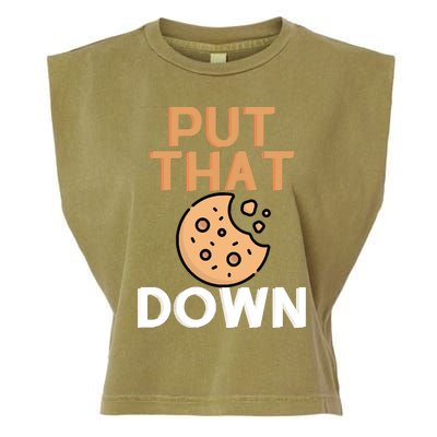 Put That Cookie Down! Jingle All The Way Arnold Schwarzenegger Garment-Dyed Women's Muscle Tee