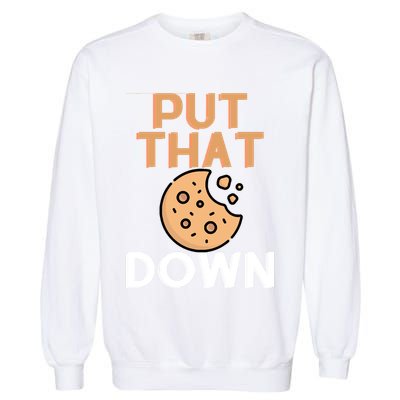 Put That Cookie Down! Jingle All The Way Arnold Schwarzenegger Garment-Dyed Sweatshirt
