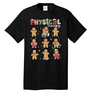 Physical Therapy Christmas Gingerbread Physical Therapist Tall T-Shirt