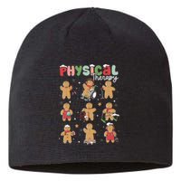 Physical Therapy Christmas Gingerbread Physical Therapist Sustainable Beanie