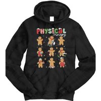 Physical Therapy Christmas Gingerbread Physical Therapist Tie Dye Hoodie