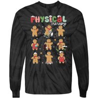 Physical Therapy Christmas Gingerbread Physical Therapist Tie-Dye Long Sleeve Shirt