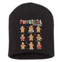 Physical Therapy Christmas Gingerbread Physical Therapist Short Acrylic Beanie