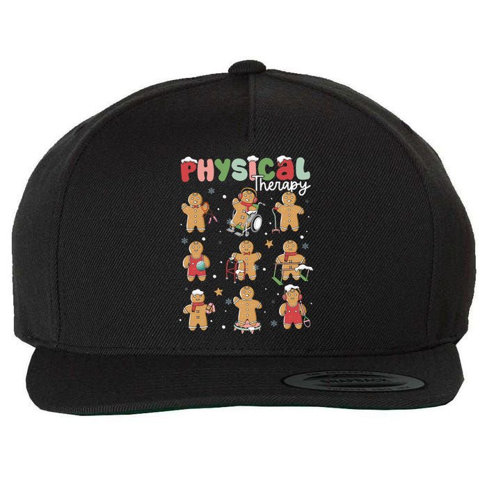 Physical Therapy Christmas Gingerbread Physical Therapist Wool Snapback Cap