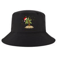 Palm Tree Christmas Light Santa Hawaiian Beach Xmas Cool Comfort Performance Bucket Hat