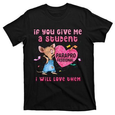 Paraprofessional Teacher Cute Heart Day T-Shirt