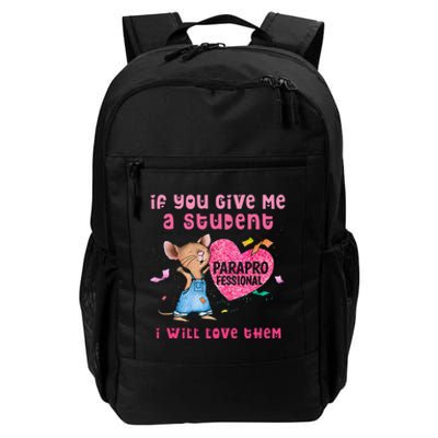 Paraprofessional Teacher Cute Heart Day Daily Commute Backpack