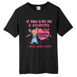 Paraprofessional Teacher Cute Heart Day Tall Fusion ChromaSoft Performance T-Shirt