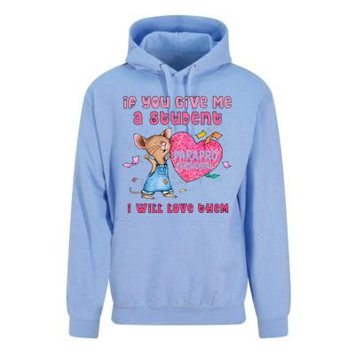 Paraprofessional Teacher Cute Heart Day Unisex Surf Hoodie