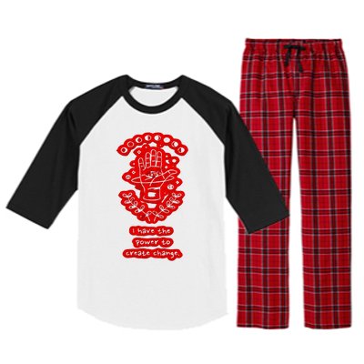 Power To Create Change Astrology Moon Cycle Philosophy Meaningful Gift Raglan Sleeve Pajama Set