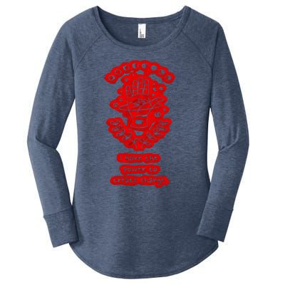 Power To Create Change Astrology Moon Cycle Philosophy Meaningful Gift Women's Perfect Tri Tunic Long Sleeve Shirt