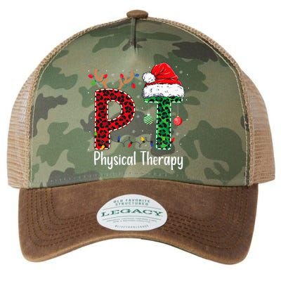 Physical Therapy Christmas Santa Hat Pt Therapist Xmas Legacy Tie Dye Trucker Hat