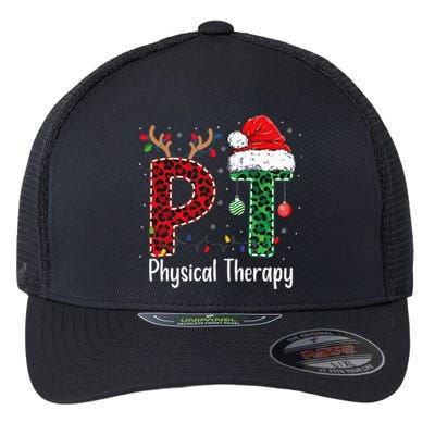 Physical Therapy Christmas Santa Hat Pt Therapist Xmas Flexfit Unipanel Trucker Cap