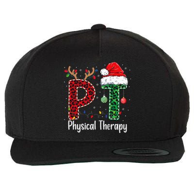 Physical Therapy Christmas Santa Hat Pt Therapist Xmas Wool Snapback Cap