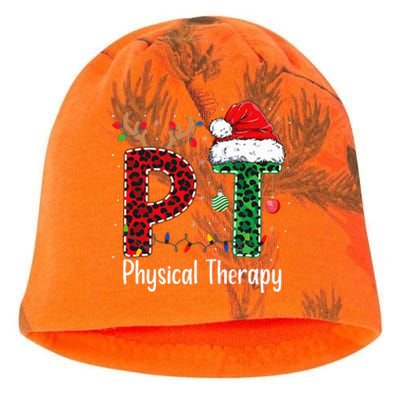 Physical Therapy Christmas Santa Hat Pt Therapist Xmas Kati - Camo Knit Beanie