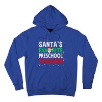 Preschool Teacher Christmas Gift SantaS Favorite Teacher Gift Hoodie