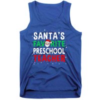 Preschool Teacher Christmas Gift SantaS Favorite Teacher Gift Tank Top